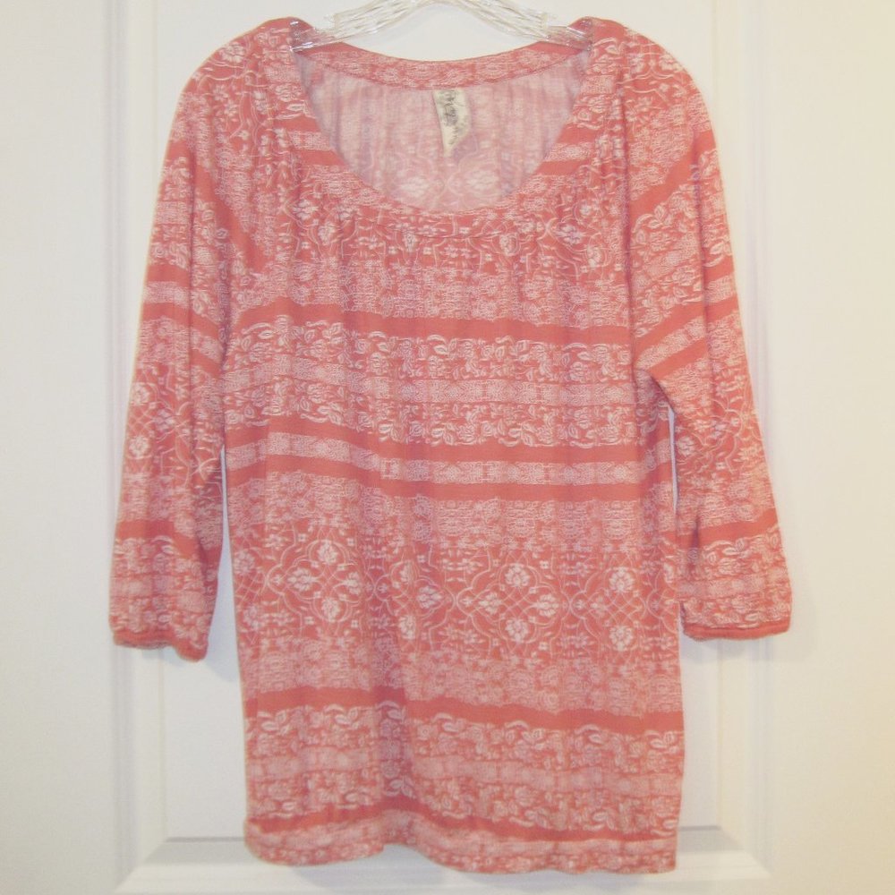 Aventura Knit Peasant Top Size Medium